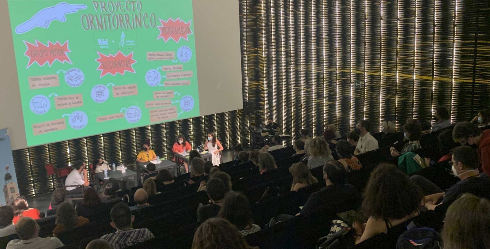 Imagen de la presentación del proyecto ornitorrinco. Coordinación, formación y asesoramiento en proyectos artísticos y culturales